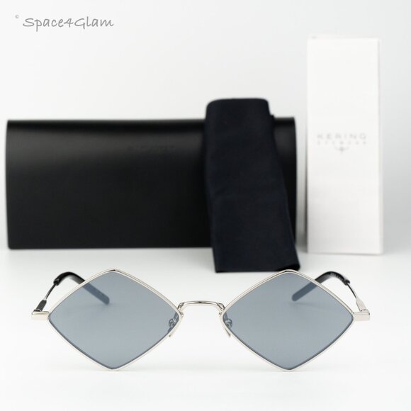 Saint Laurent Women Sunglasses Silver Flash SL302LISA 010 NEW AUTHENTIC